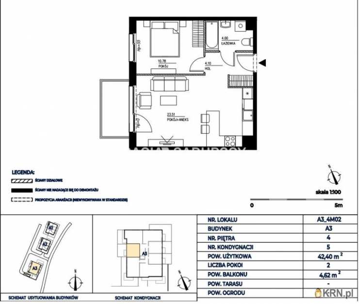 Gdańsk, Wrzeszcz Górny, ul. H. Sienkiewicza, Mieszkanie  na sprzedaż, 2 pokojowe