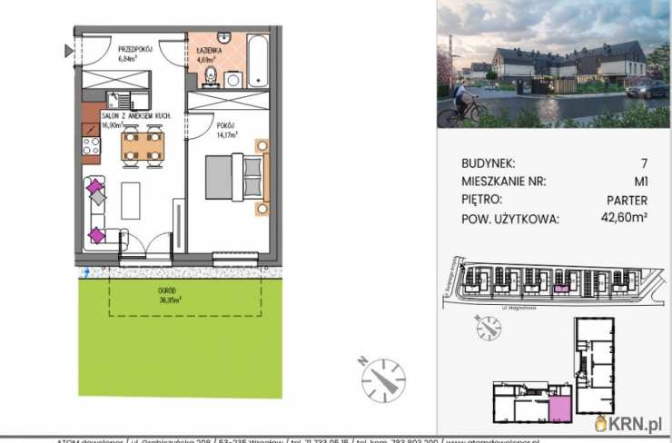 Mieszkanie  na sprzedaż, 2 pokojowe, Siechnice, ul. 