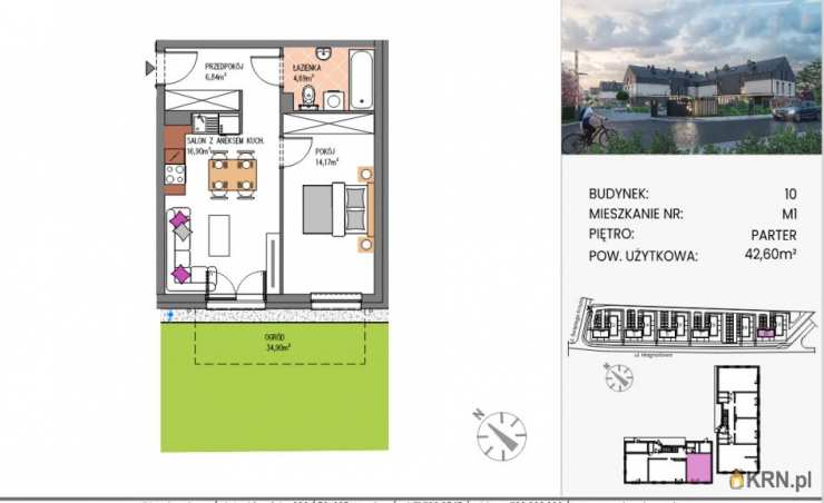 Mieszkanie  na sprzedaż, Siechnice, ul. , 2 pokojowe