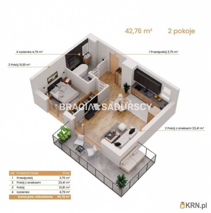 Katowice, ul. Ceglana, 2 pokojowe, Mieszkanie  na sprzedaż