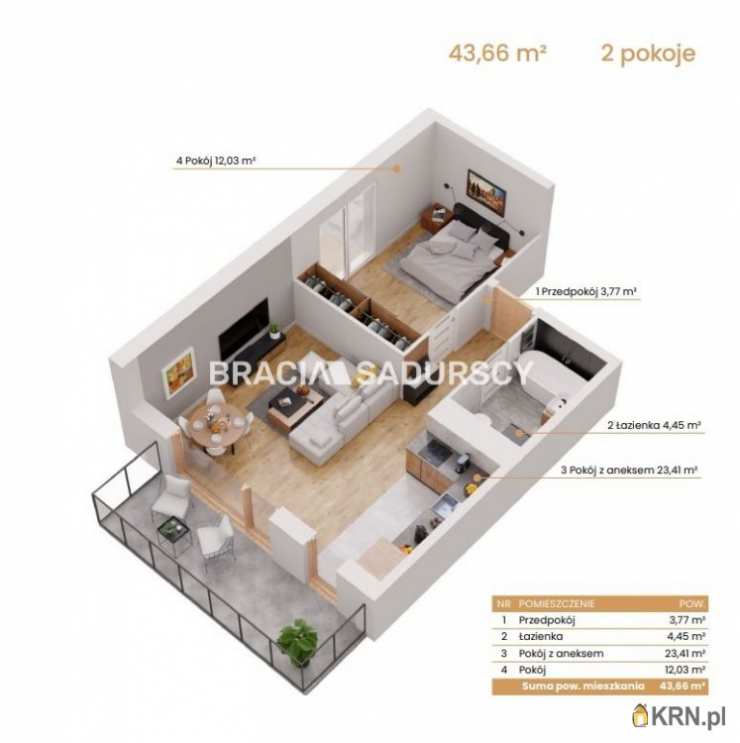 Katowice, ul. Ceglana, 2 pokojowe, Mieszkanie  na sprzedaż