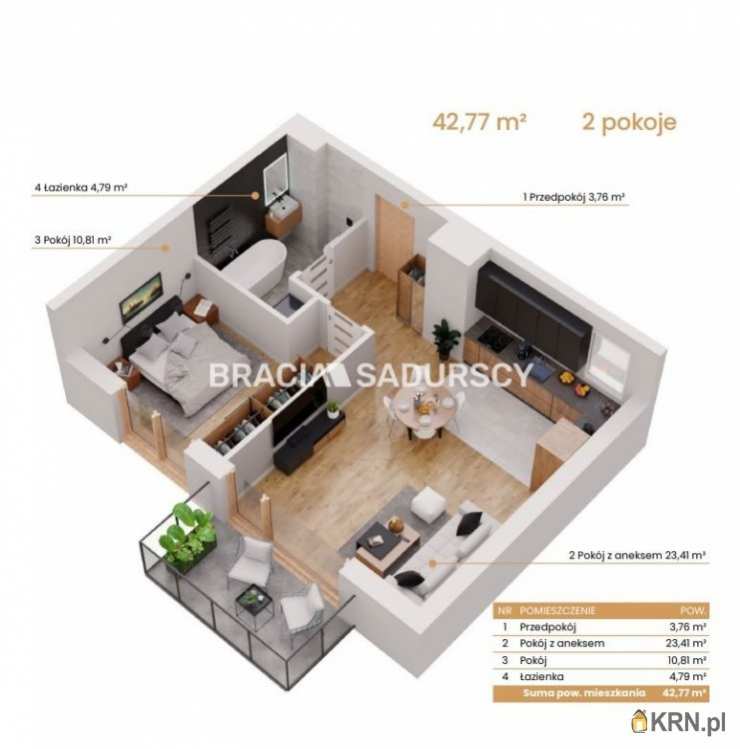 Katowice, ul. Ceglana, 2 pokojowe, Mieszkanie  na sprzedaż