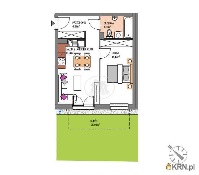 Mieszkanie  na sprzedaż, Siechnice, ul. św. Krzyża, 2 pokojowe