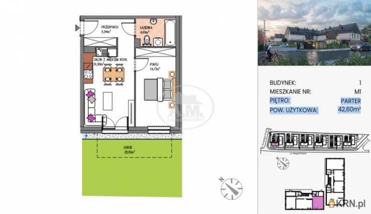 Mieszkanie  na sprzedaż, 2 pokojowe, Siechnice, ul. św. Krzyża