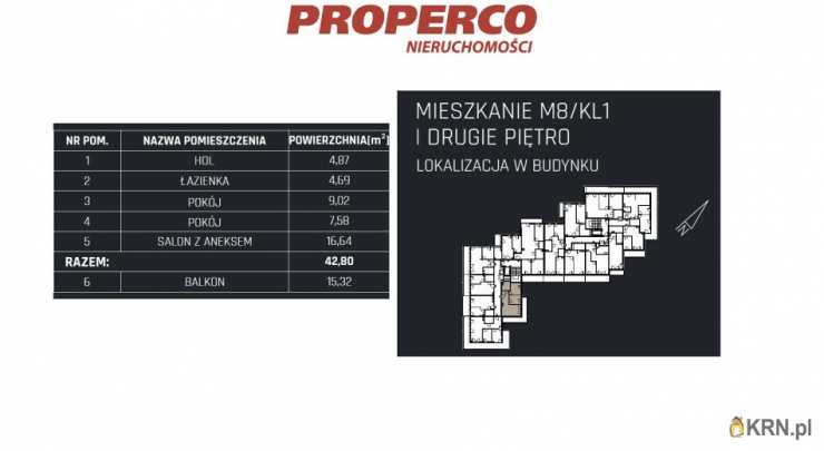 3 pokojowe, Mieszkanie  na sprzedaż, Jędrzejów, ul. 