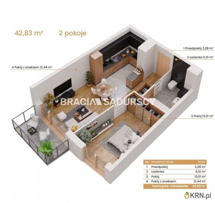 Katowice, ul. Ceglana, 2 pokojowe, Mieszkanie  na sprzedaż