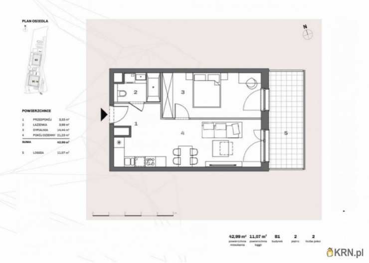 Mieszkanie  na sprzedaż, 2 pokojowe, Katowice, ul. 