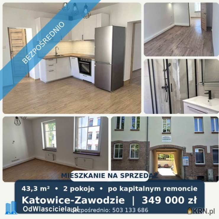 Mieszkanie  na sprzedaż, Katowice, ul. P. Niedurnego, 2 pokojowe
