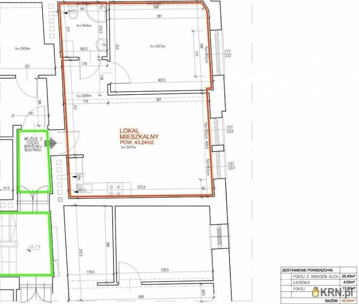 Kraków, Stare Miasto, ul. , Mieszkanie  na sprzedaż, 2 pokojowe