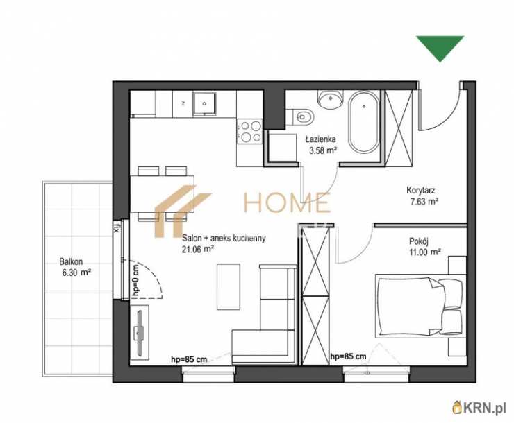 2 pokojowe, Gdańsk, Osowa, ul. Merkurego, Mieszkanie  na sprzedaż