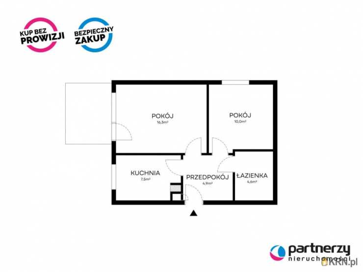 2 pokojowe, Gdańsk, Ujeścisko-Łostowice/Ujeścisko, ul. Ostrołęcka, Mieszkanie  na sprzedaż