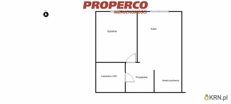 Mieszkanie  na sprzedaż, 2 pokojowe, Kielce, ul. ks. P. Ściegiennego