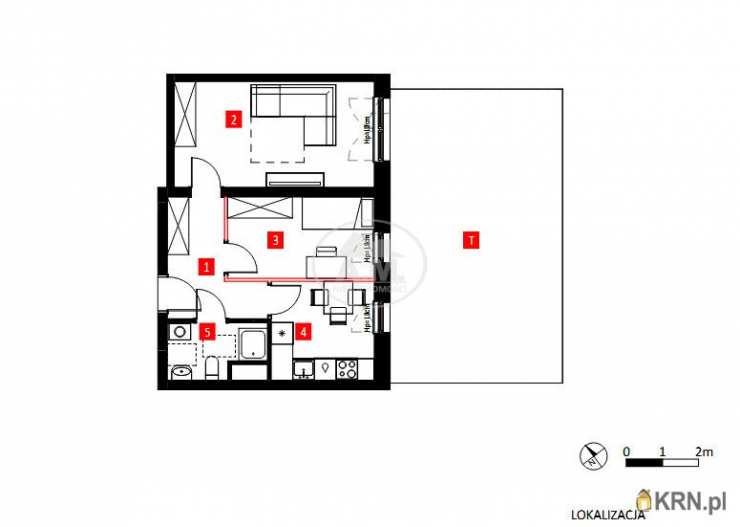 Mieszkanie  na sprzedaż, Wrocław, Krzyki/Partynice, ul. Jeździecka, 2 pokojowe
