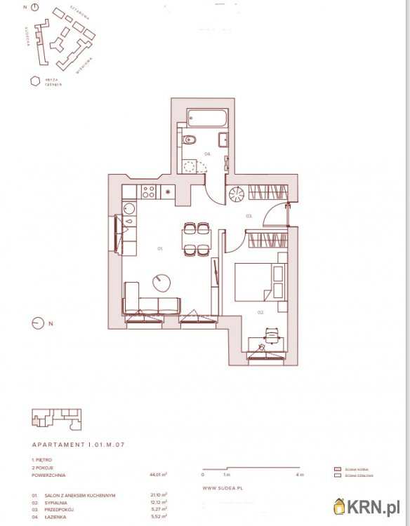 Wrocław, Krzyki, ul. , Mieszkanie  na sprzedaż, 2 pokojowe