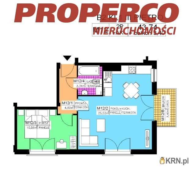 Kielce, Na Stoku, ul. , 2 pokojowe, Mieszkanie  na sprzedaż