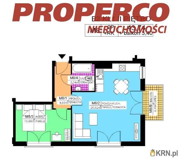 Kielce, Na Stoku, ul. , 2 pokojowe, Mieszkanie  na sprzedaż