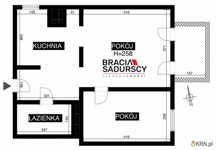 BRACIA SADURSCY NIERUCHOMOŚCI ODDZIAŁ BS5 NOWA HUTA, Mieszkanie  na sprzedaż, Kraków, Czyżyny, ul. Dywizjonu 303