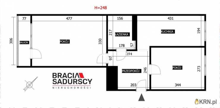 Kraków, Bieżanów-Prokocim/Na Kozłówce, ul. prof. T. Seweryna, 2 pokojowe, Mieszkanie  na sprzedaż