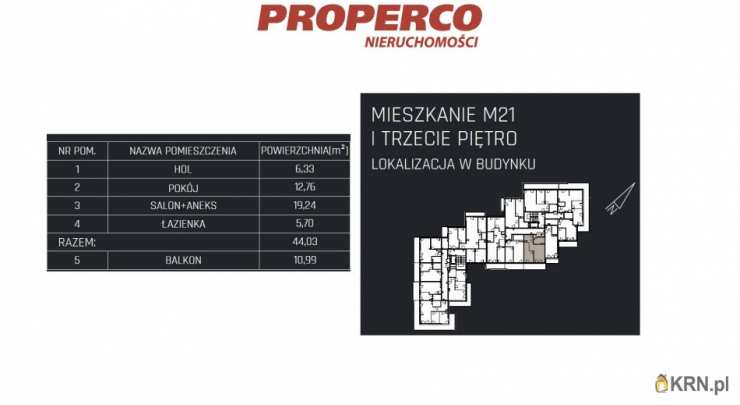 2 pokojowe, Mieszkanie  na sprzedaż, Jędrzejów, ul. 