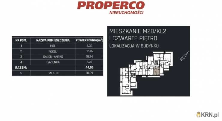 2 pokojowe, Mieszkanie  na sprzedaż, Jędrzejów, ul. 