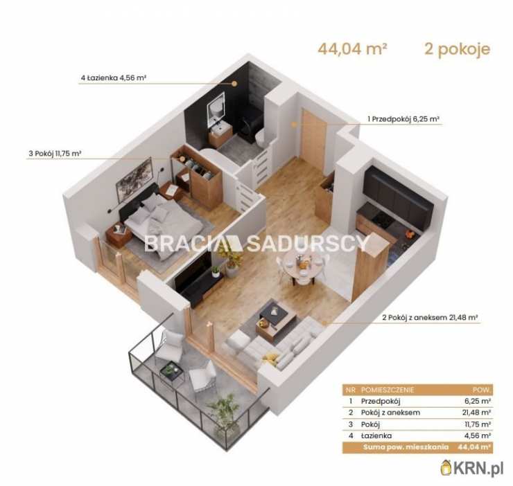 Mieszkanie  na sprzedaż, 2 pokojowe, Katowice, ul. Ceglana