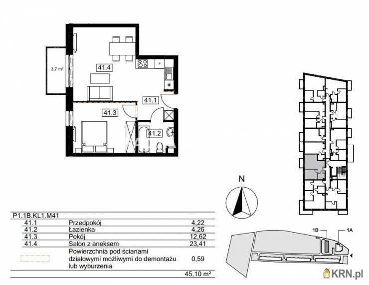 2 pokojowe, Kraków, Bieżanów-Prokocim/Złocień, ul. Agatowa, Mieszkanie  na sprzedaż