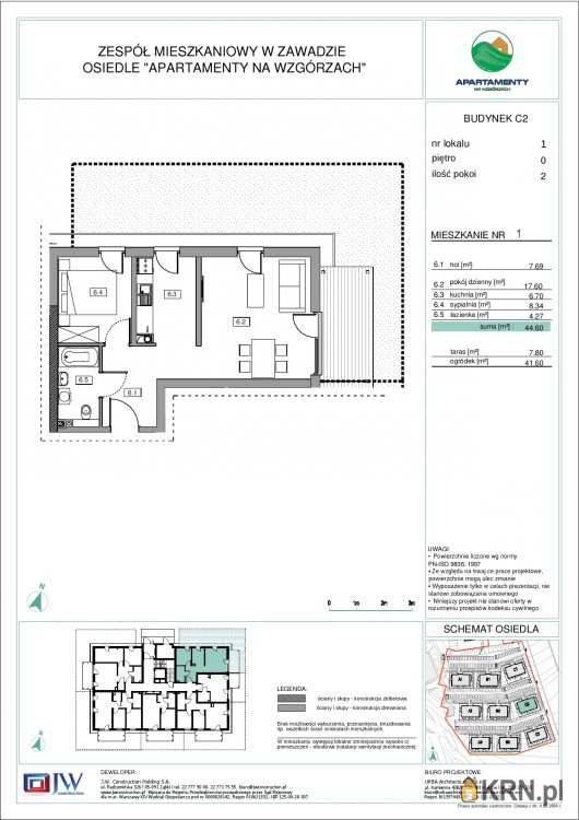 Mieszkanie  na sprzedaż, Zawada, ul. , 2 pokojowe