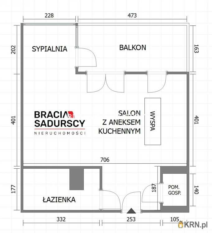 Mieszkanie  na sprzedaż, 1 pokojowe, Kraków, Grzegórzki, ul. Grzegórzecka