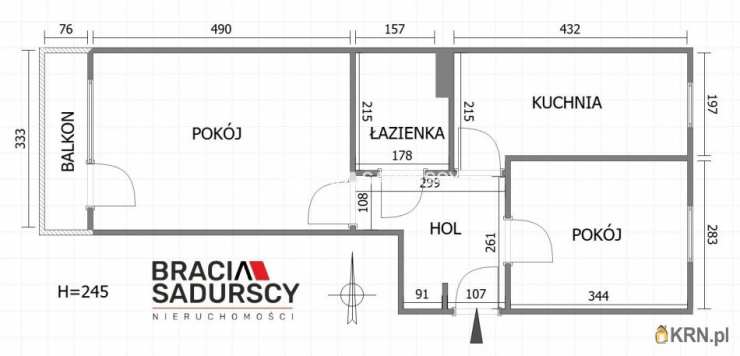 Mieszkanie  na sprzedaż, 2 pokojowe, Kraków, Prądnik Czerwony, ul. Młyńska