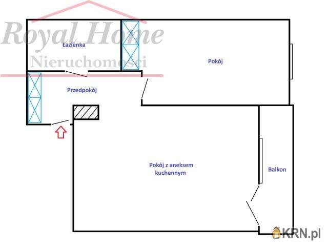 2 pokojowe, Mieszkanie  na sprzedaż, Wrocław, Krzyki/Tarnogaj, ul. ks. Cz. Klimasa