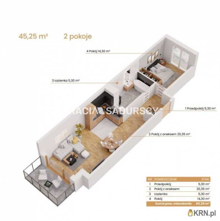 Mieszkanie  na sprzedaż, 2 pokojowe, Katowice, ul. Ceglana