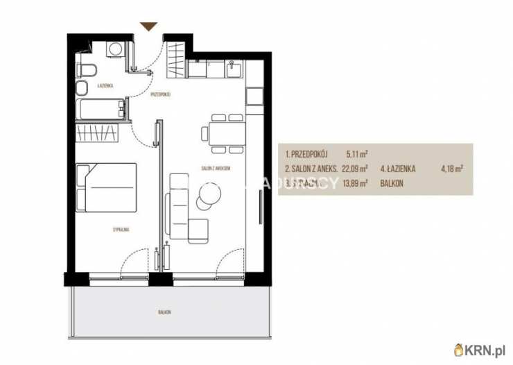 Kraków, Podgórze, ul. Wadowicka, Mieszkanie  na sprzedaż, 2 pokojowe