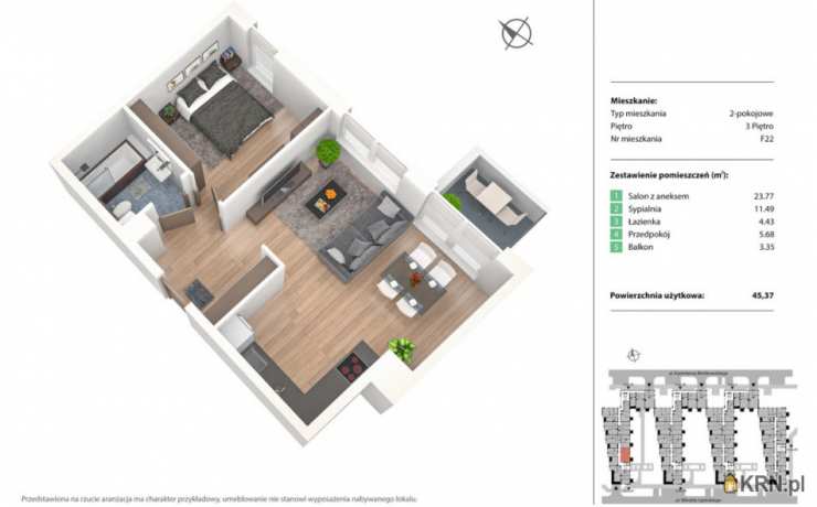 Wrocław, Fabryczna, ul. , Mieszkanie  na sprzedaż, 2 pokojowe