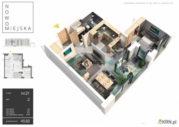 Mieszkanie  na sprzedaż, 2 pokojowe, Suwałki, ul. 