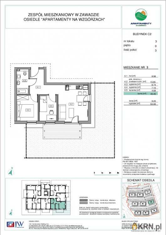 Mieszkanie  na sprzedaż, Zawada, ul. , 3 pokojowe