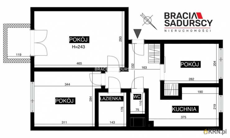 Kraków, Prądnik Biały, ul. Zielińska, 3 pokojowe, Mieszkanie  do wynajęcia