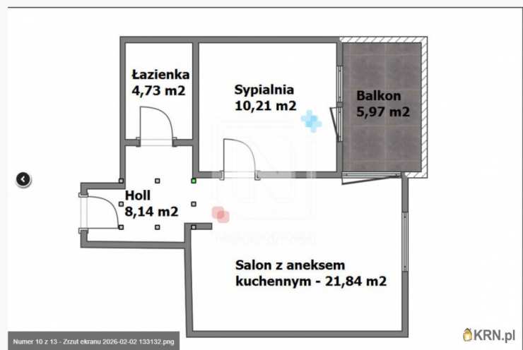 Mieszkanie  na sprzedaż, Warszawa, Ursynów, ul. Kłobucka, 2 pokojowe