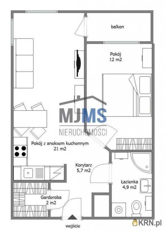 2 pokojowe, Gdynia, Dąbrowa, ul. Gorczycowa, Mieszkanie  do wynajęcia