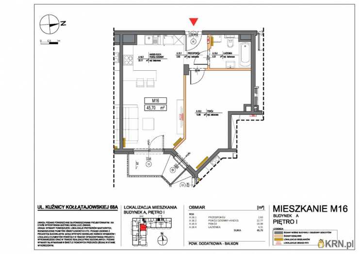 Mieszkanie  na sprzedaż, Kraków, Prądnik Biały, ul. Kuźnicy Kołłątajowskiej, 2 pokojowe