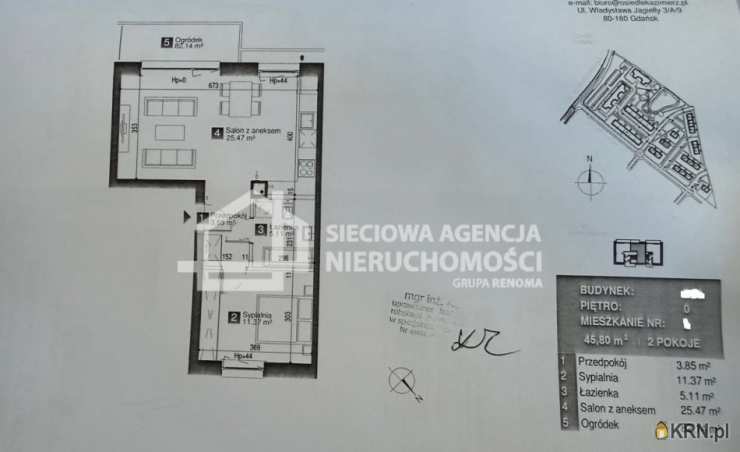 Sieciowa Agencja Nieruchomości Grupa Renoma, Mieszkanie  na sprzedaż, Gdańsk, Chełm, ul. Kazimierza Wielkiego