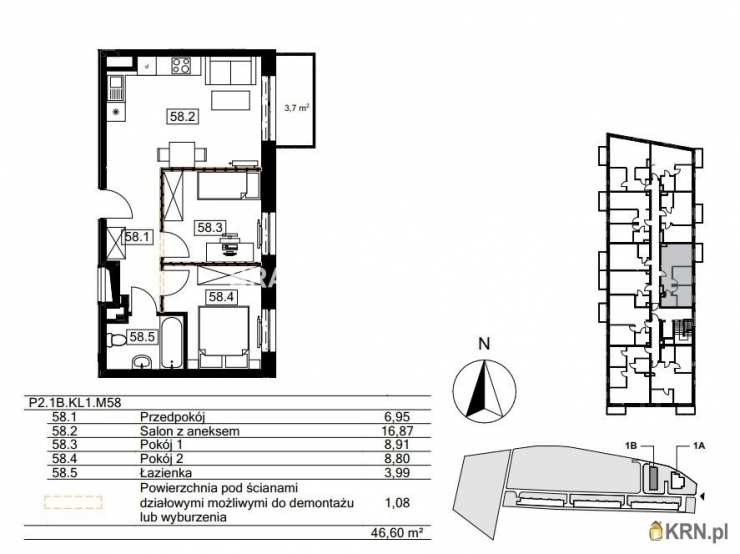 3 pokojowe, Kraków, Bieżanów-Prokocim/Złocień, ul. Agatowa, Mieszkanie  na sprzedaż