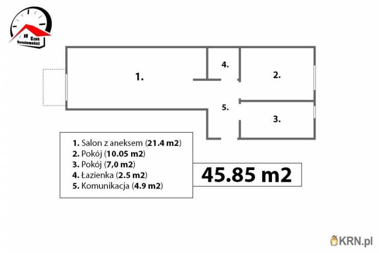 3 pokojowe, Barcin, ul. Ludowego Wojska Polskiego, Mieszkanie  na sprzedaż