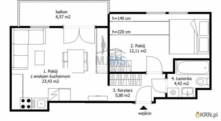 Mieszkanie  na sprzedaż, 2 pokojowe, Gdańsk, Ujeścisko-Łostowice/Ujeścisko, ul. Niepołomicka