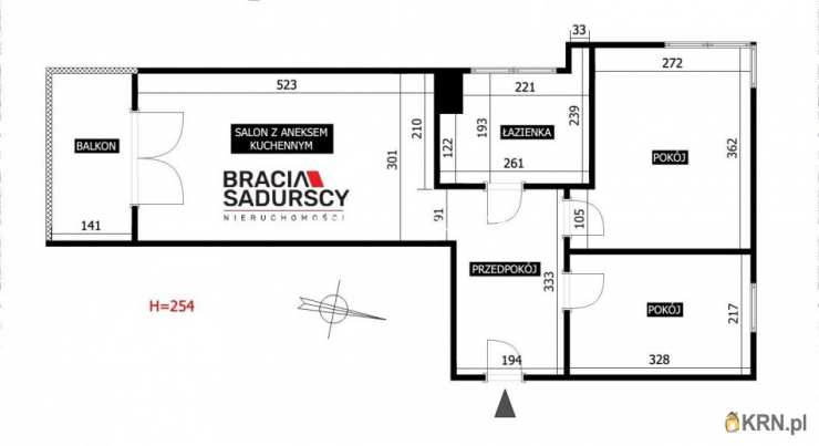 3 pokojowe, Mieszkanie  na sprzedaż, Kraków, Swoszowice/Kliny Borkowskie, ul. A. Szwed-Śniadowskiej