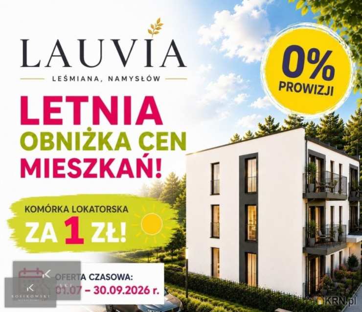 Mieszkanie  na sprzedaż, Namysłów, ul. B. Leśmiana, 2 pokojowe