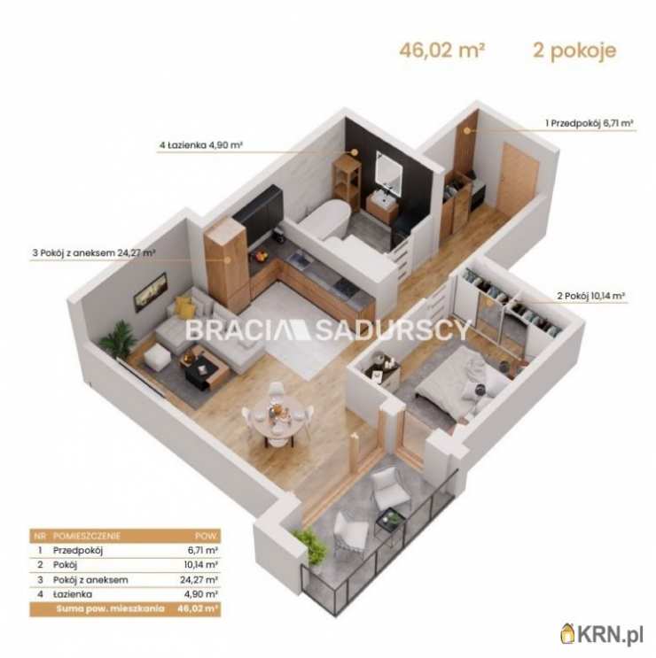 Katowice, ul. Ceglana, 2 pokojowe, Mieszkanie  na sprzedaż
