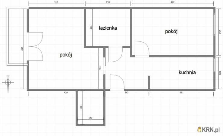 Mieszkanie  do wynajęcia, 2 pokojowe, Kraków, Prądnik Biały/Krowodrza Górka, ul. Kluczborska