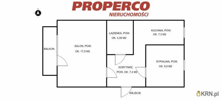 Mieszkanie  na sprzedaż, Małogoszcz, ul. Osiedle, 2 pokojowe