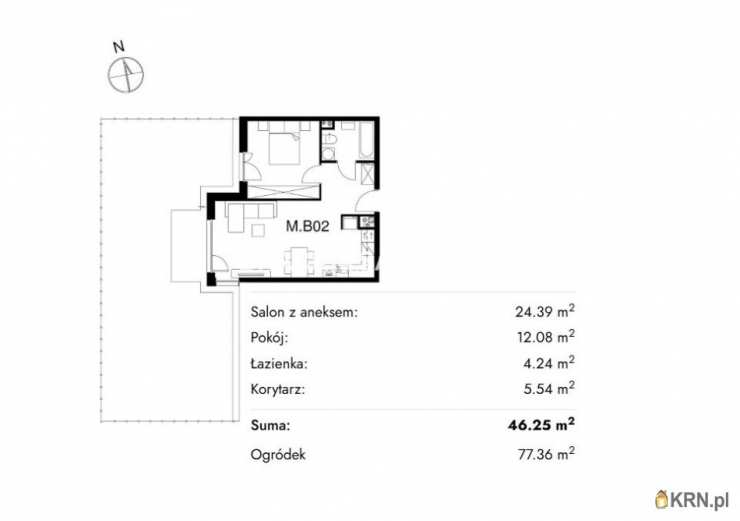 2 pokojowe, Kraków, Prądnik Biały, ul. Stelmachów, Mieszkanie  na sprzedaż