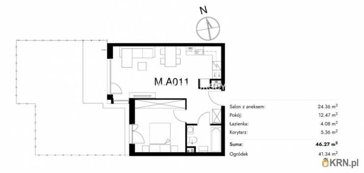 2 pokojowe, Kraków, Prądnik Biały, ul. Stelmachów, Mieszkanie  na sprzedaż
